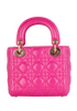Micro Lady Dior, &pound;1,600, Handbags, Pink, Leather, Back view